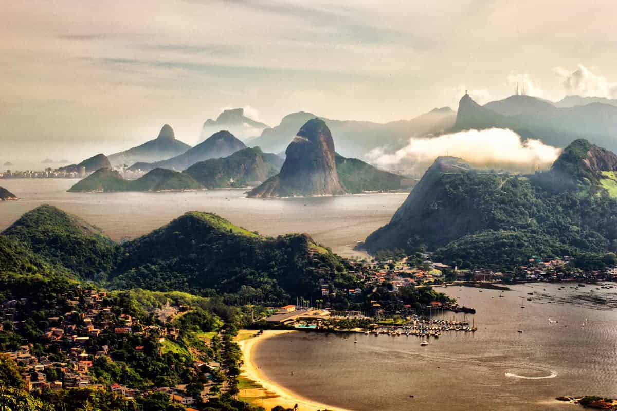 Rio De Janeiro in the mist