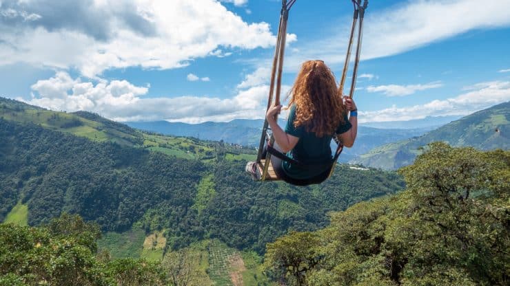 The swing at the end of the world, Baños, Ecuador.