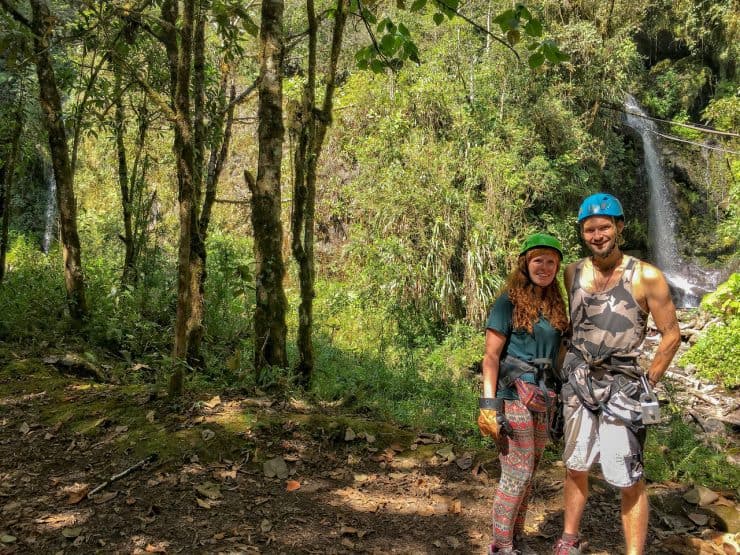 ZipLining in Baños Ecuador Flying Over the Canopy!
