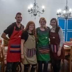 A Group of Students on the Cooking Class with Cusco Culinary