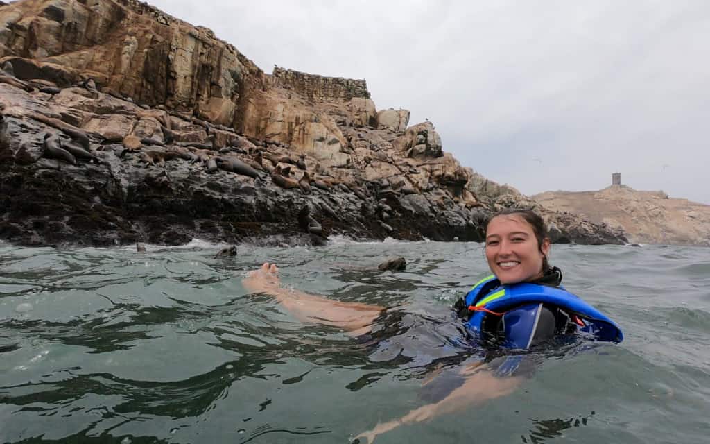 Swimming with Sea Lions at Palomino Island, Peru
